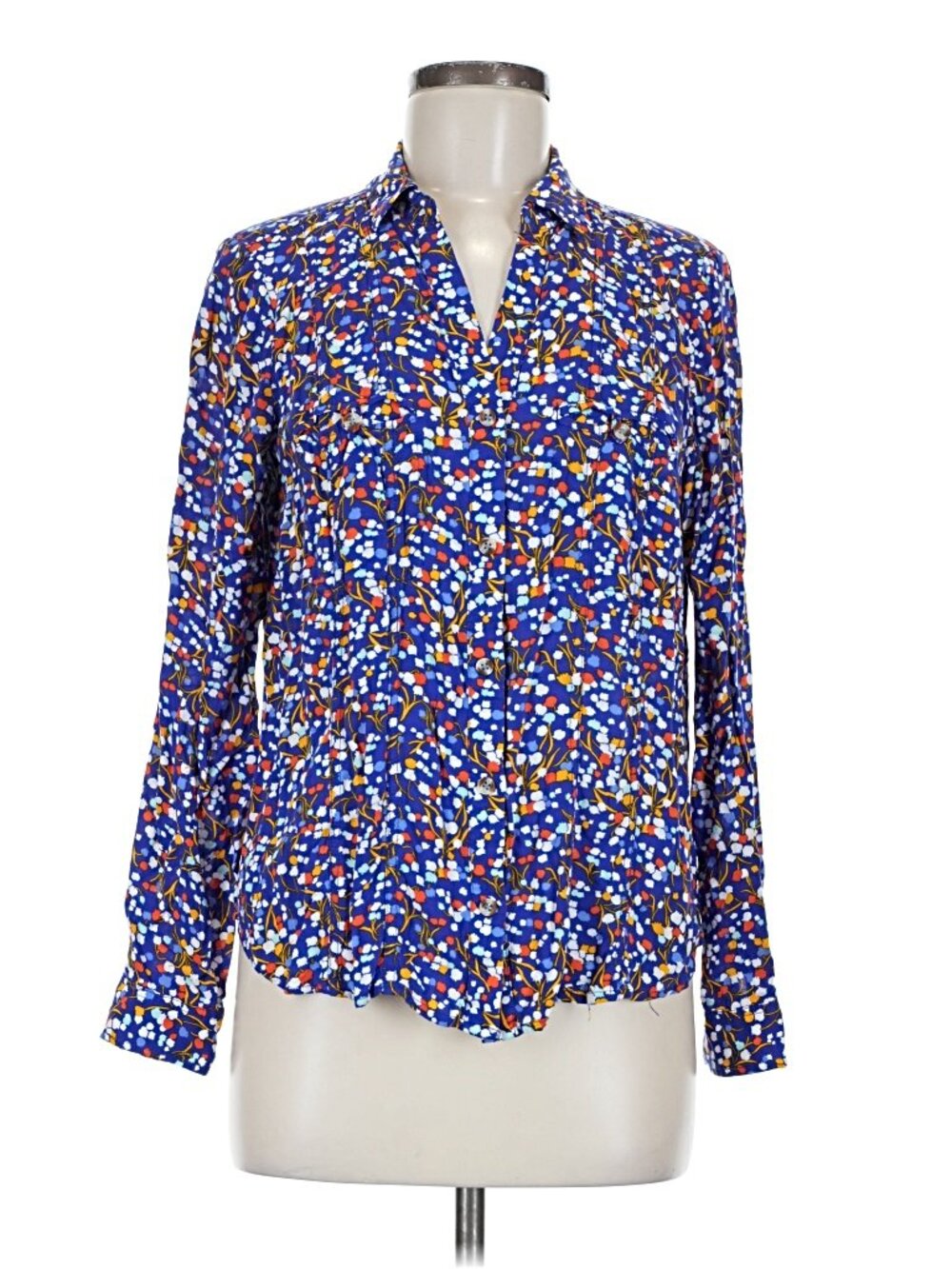 Conversations by Anthropologie Colloquial Pop Potpourri Floral Button Down Shirt - Picture 2 of 7
